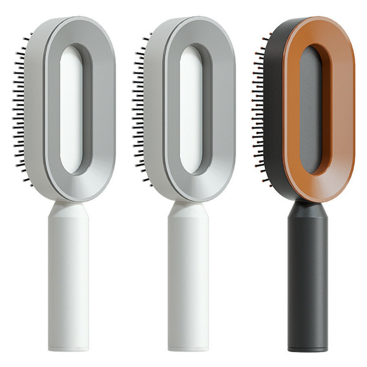 Self-Cleaning Airbag Hair Brush With Scalp Massage, Anti-Static