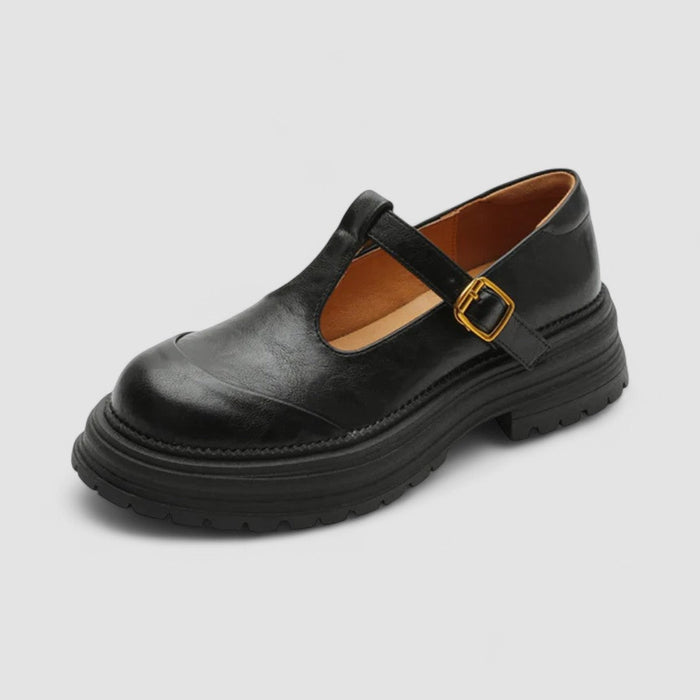 Beth | Klassische Chunky T-Bar Mary Jane Schuhe