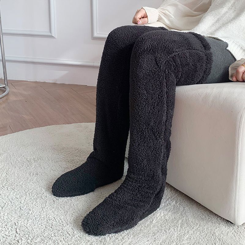 Over Knee Fuzzy Long Socks For Winter Home And Sleeping
