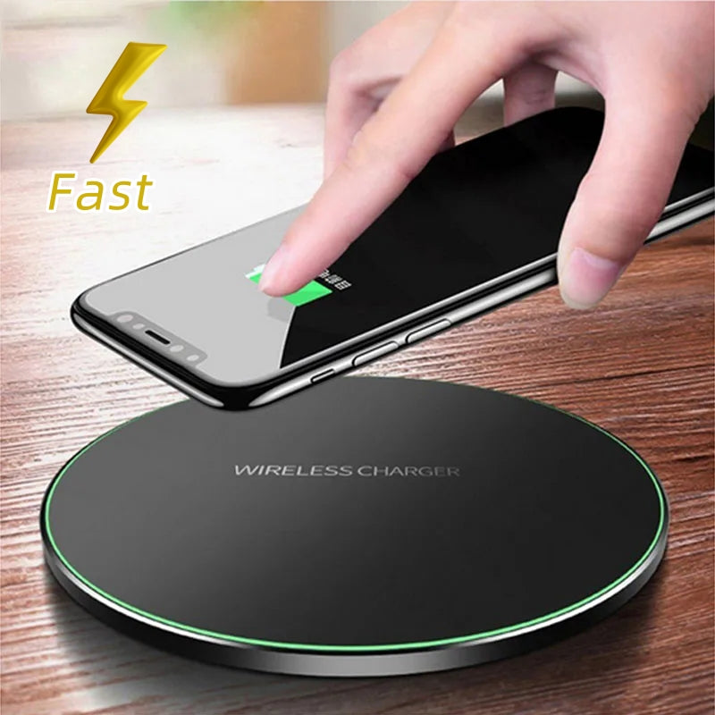 Slim Wireless Charging Pad with Fast Charge and Copper Coil