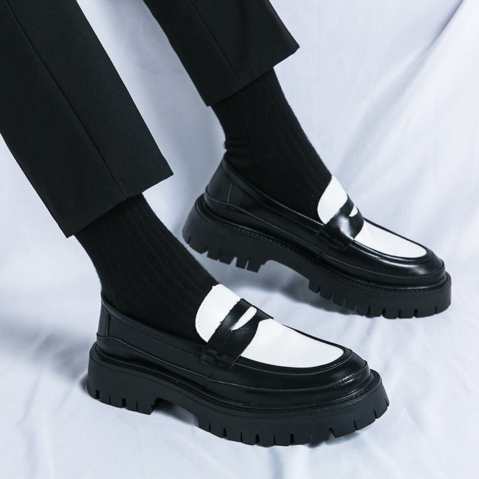 Modische Freizeitschuhe für Herren mit dicker Sohle und Höhenzuwachs