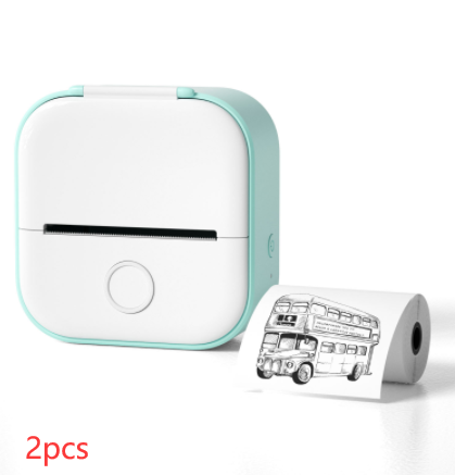 Portable Mini Bluetooth Thermal Label Printer, Inkless Printing