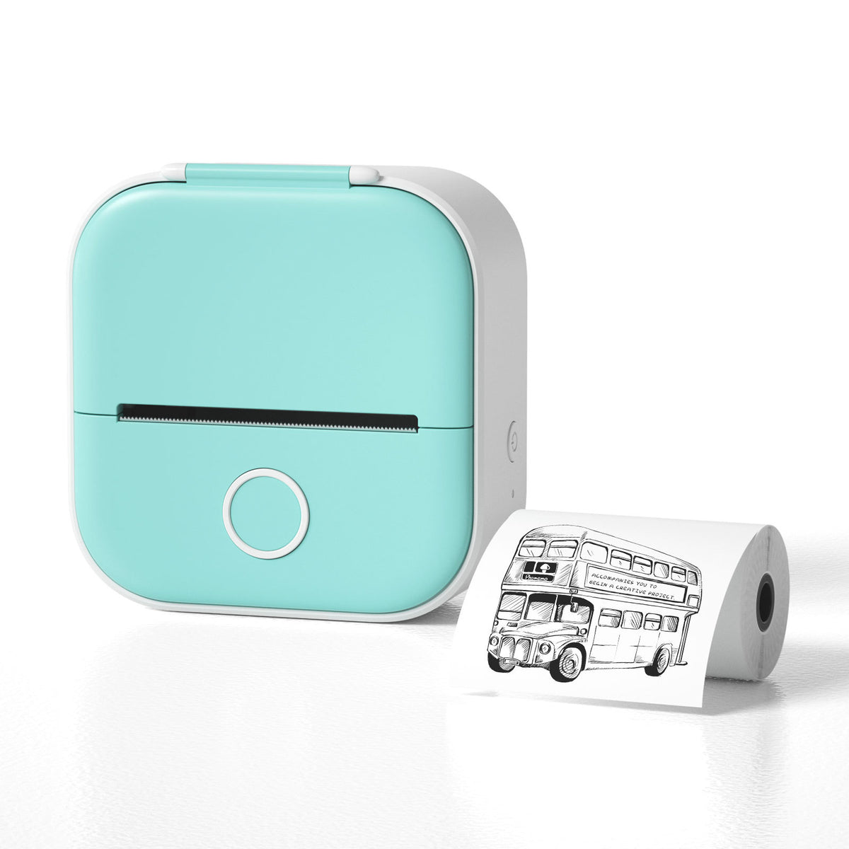 Portable Mini Bluetooth Thermal Label Printer, Inkless Printing