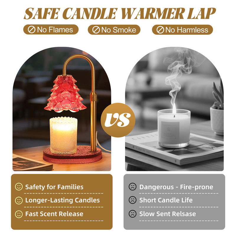 Candle Warmer Lamp With Timer and Dimmer, Adjustable Height
