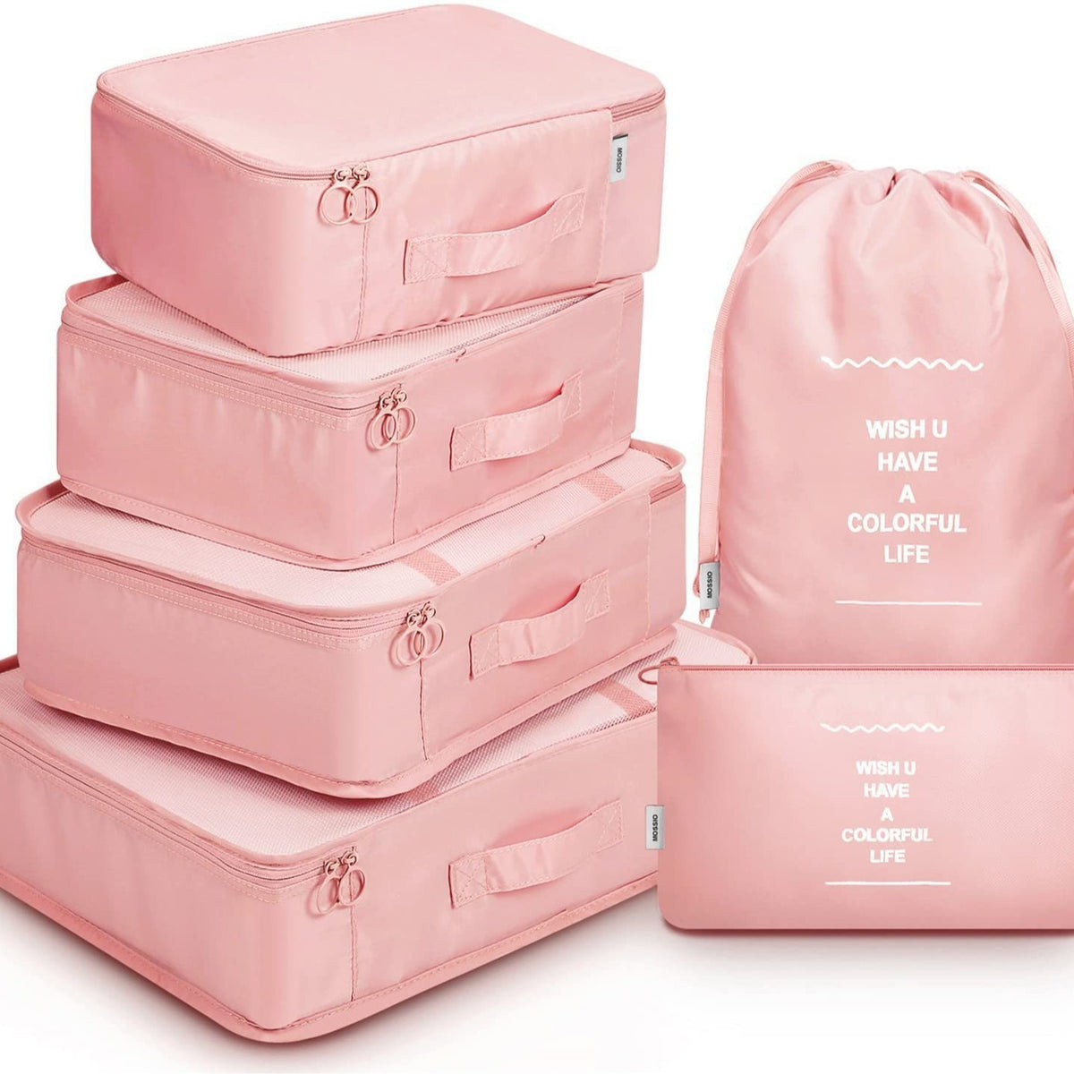 8-Piece Travel Packing Cube Organiser Set for Clothes and Shoes