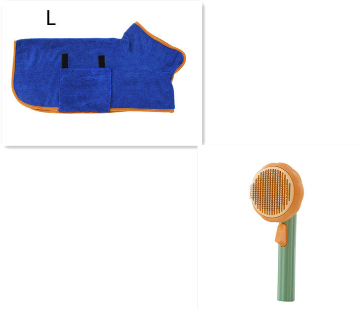 Self-Cleaning Steel Wire Cat Brush for Grooming, Hand-Held Comb