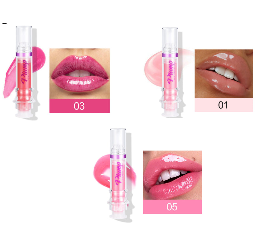 Glossy Tube Lip Gloss, Rich Colour Mirror Finish Liquid
