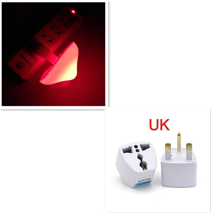 Mushroom LED Wall Socket Night Light With Light Sensor