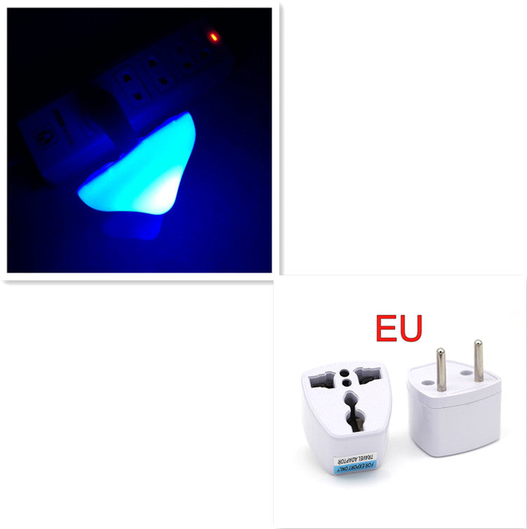 Mushroom LED Wall Socket Night Light With Light Sensor