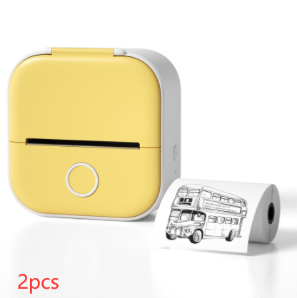 Portable Mini Bluetooth Thermal Label Printer, Inkless Printing