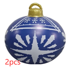 60cm Outdoor Inflatable Christmas Ornament Ball in PVC