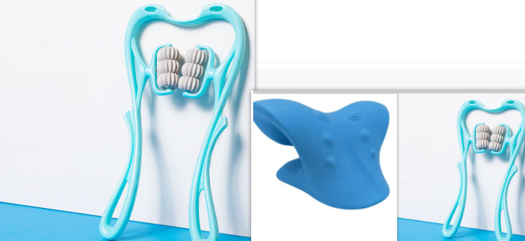 Manual Six-Wheel Neck Massager Roller, Handheld Tool