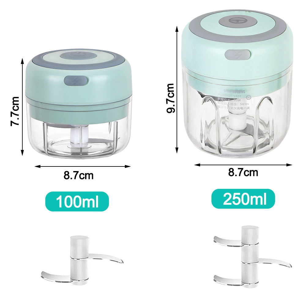 Mini Electric Garlic Chopper, USB Rechargeable Mincer for Ginger and Veg