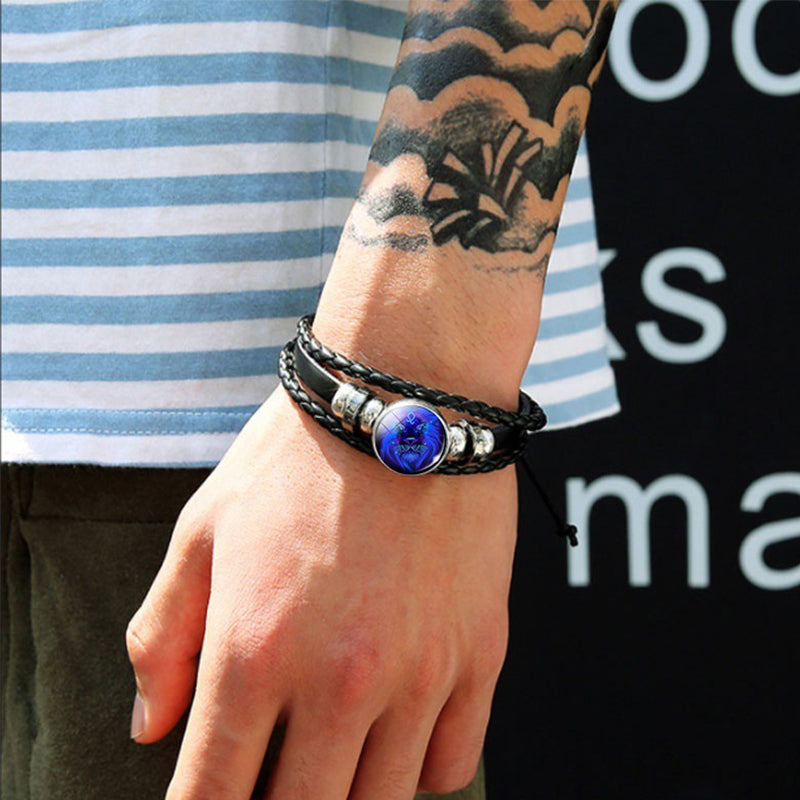 12 Zodiac Constellation Luminous Braided Bracelet for Everyone