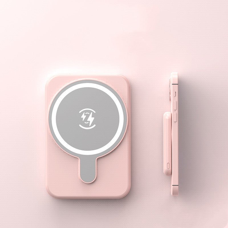 Mini Magnetic Wireless Power Bank 5000mAh with Fast Charging