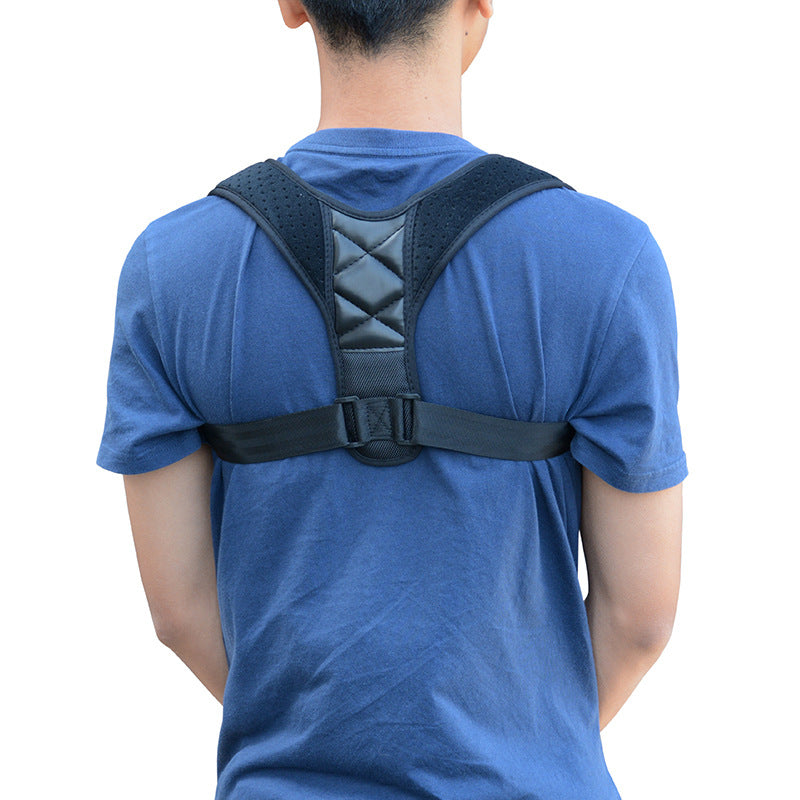 Adjustable Back Support Strap, Comfortable Upper Back Brace for Posture