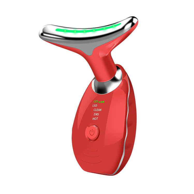 LED Neck and Face Massager Device with Colourful Light Modes