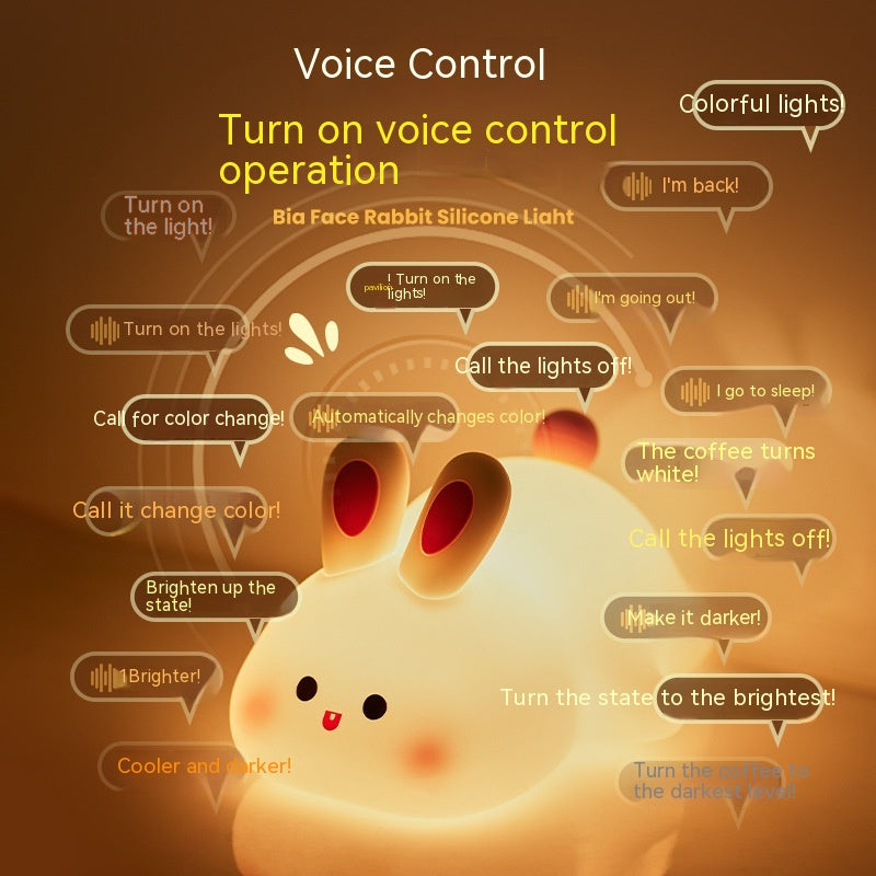 Cute Silicone Touch Night Light for Kids with Soft Squishy Finish