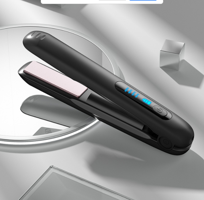 Cordless Mini Hair Straightener And Curler With USB Charging