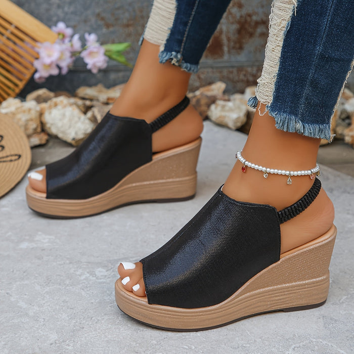 Natalia | Sandalias elegantes de cuña ortopédica