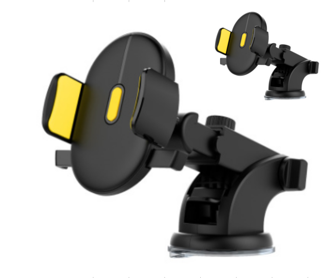Telescopic Car Phone Holder with Long Rod and Suction Cup
