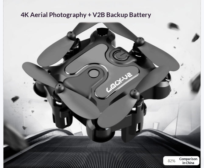 Mini Folding Drone with Camera, Pocket-Sized Quadcopter in 4K or 720P