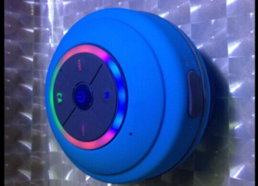 Mini Waterproof Bluetooth LED Speaker with Built-In Microphone
