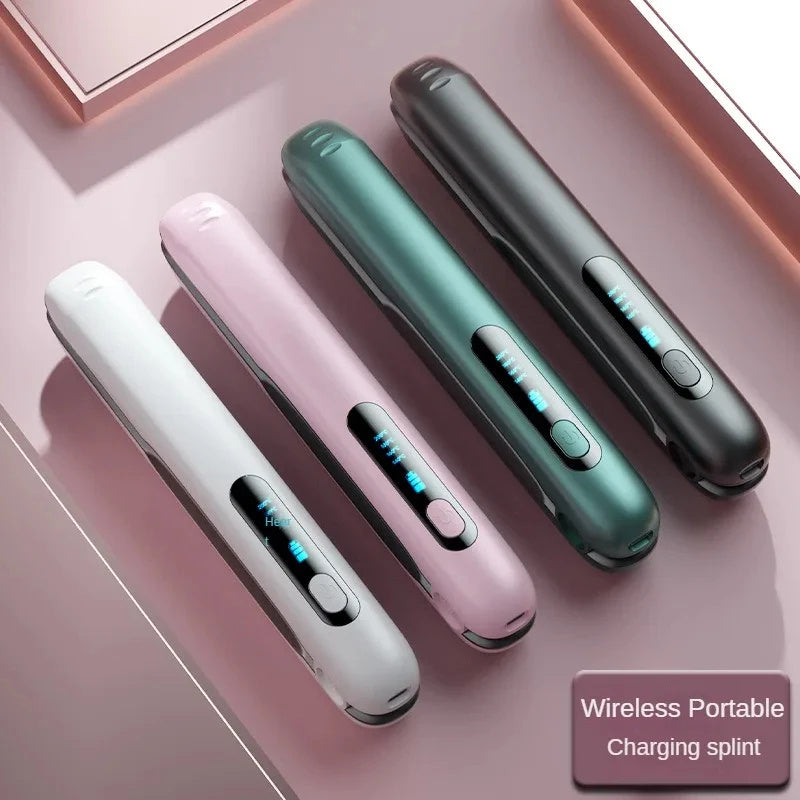 Cordless Mini Hair Straightener And Curler With USB Charging