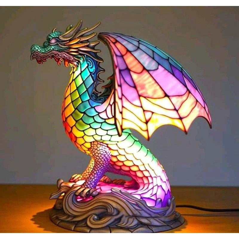 3D Animal Table Lamp With Colourful Light, Vintage Night Light