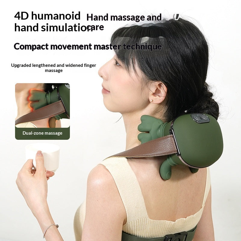 Electric Kneading Neck and Shoulder Massager, Rechargeable