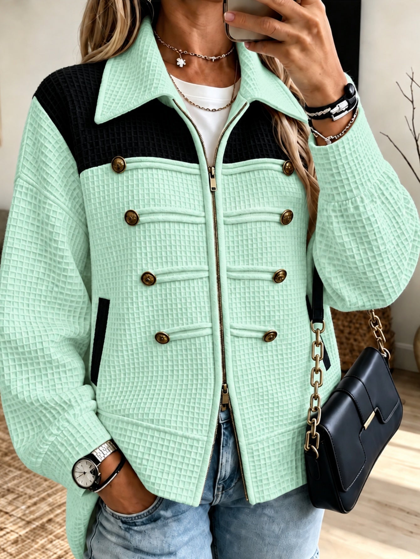 Women's Casual Jacket for Autumn and Winter in Four Colours