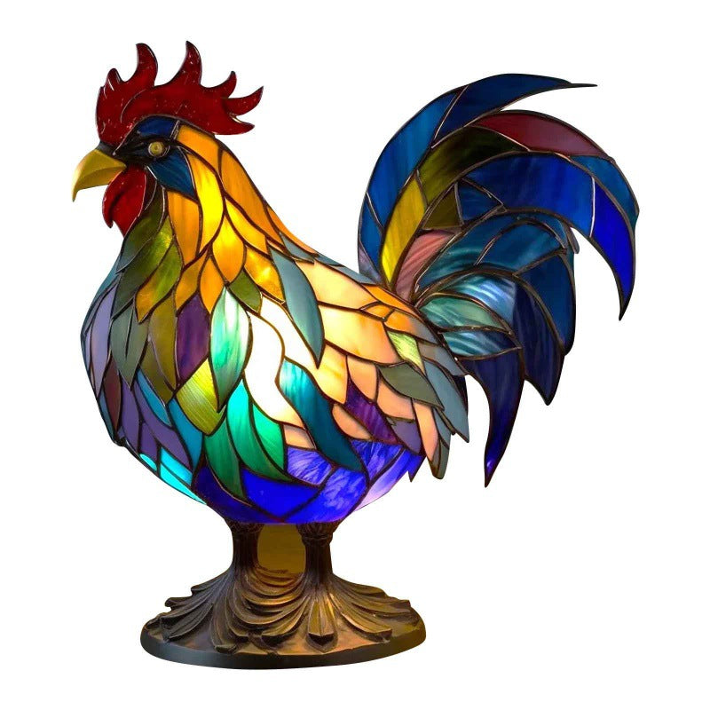 3D Animal Table Lamp With Colourful Light, Vintage Night Light