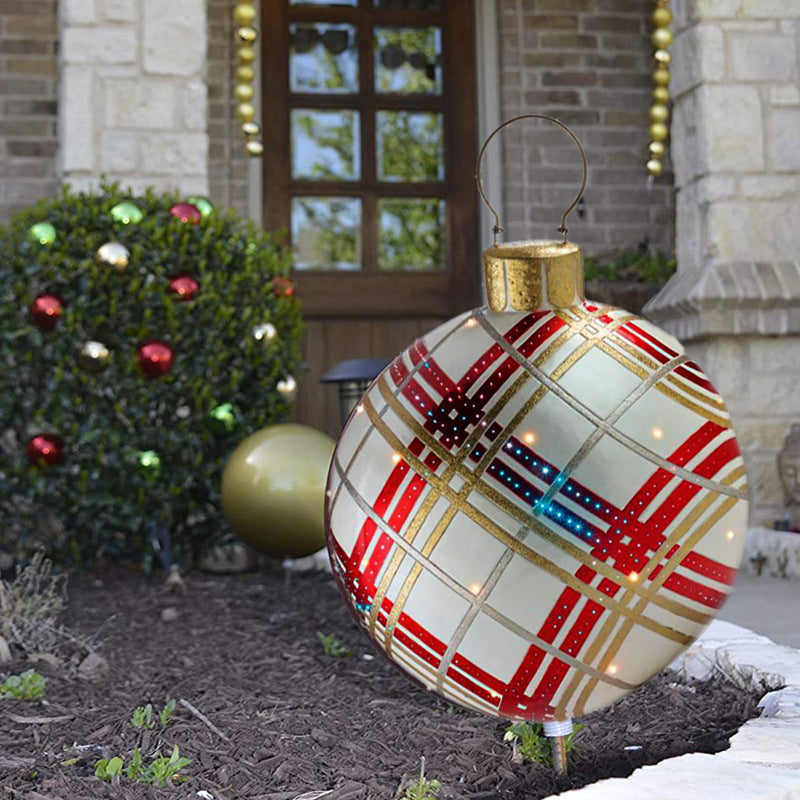 60cm Outdoor Inflatable Christmas Ornament Ball in PVC