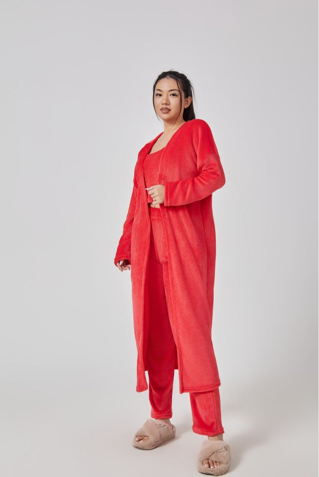 Cozy 3-Piece Women's Pajama Lounge Set, Soft and Fluffy