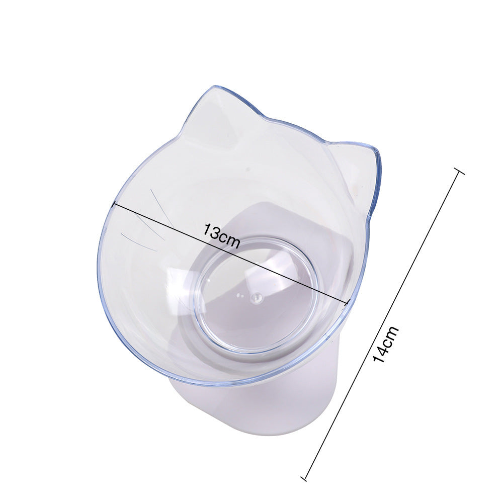 Kitten Raised Pet Bowl With Neck-Friendly Tilted Design