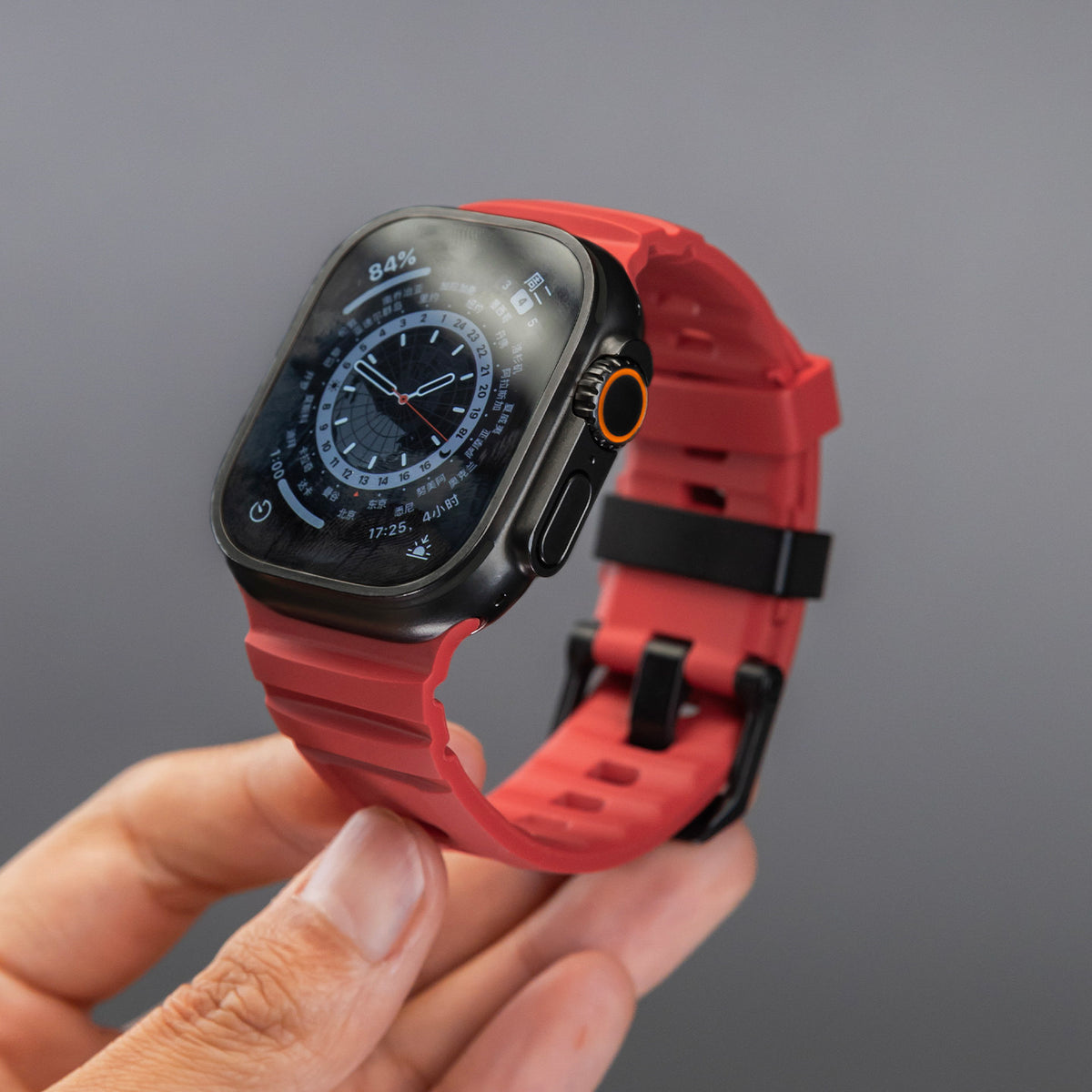 Silicone Sports Watch Strap for 44 to 49mm Watches
