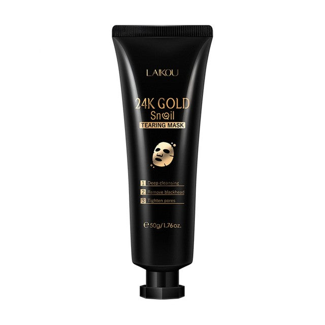 Gold Foil Snail Tear-Off Face Mask, Hydrating Peel-Off Skin Care