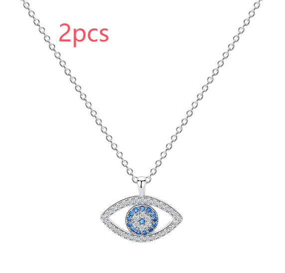 S925 Sterling Silver Jewellery with Demon Eye Design, Platinum Plated