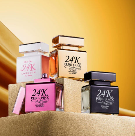 24K Gold Fragrance Perfume In Floral Style With Five Colours
