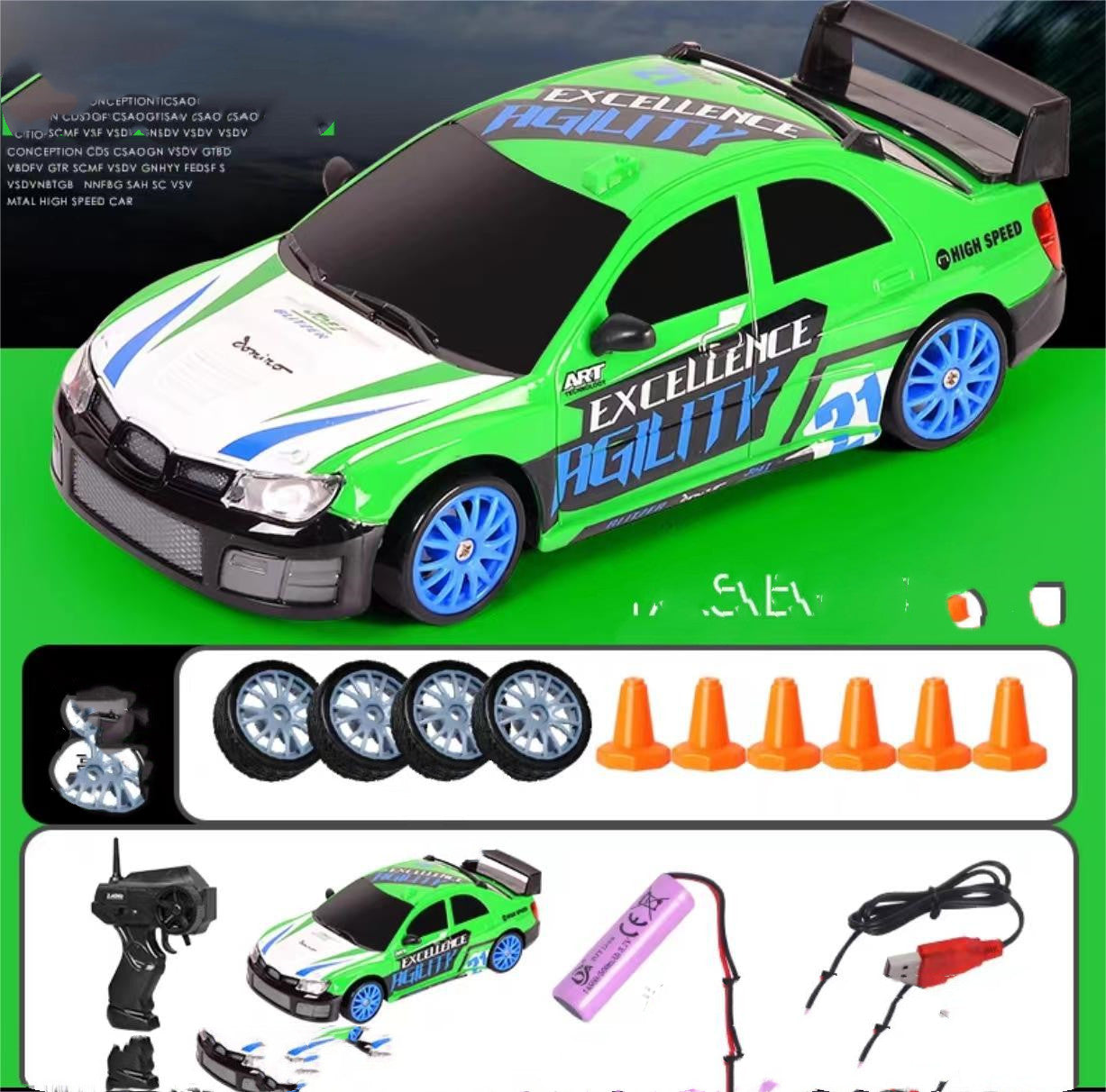 2.4G Remote Control Drift Car With 4WD, Racing Toy For Kids
