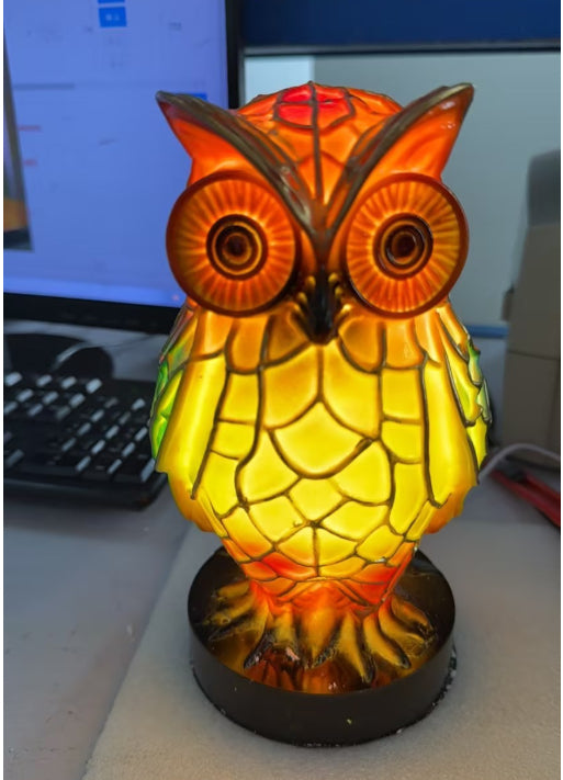 3D Animal Table Lamp With Colourful Light, Vintage Night Light