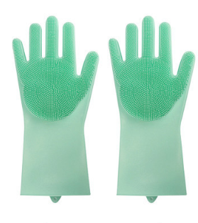 Silicone Heat-Resistant Scrubbing Gloves For Kitchen Cleaning