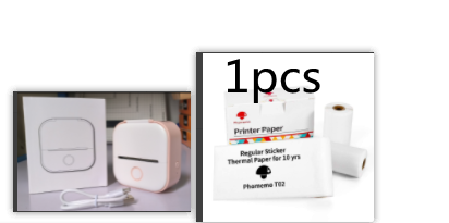 Portable Mini Bluetooth Thermal Label Printer, Inkless Printing