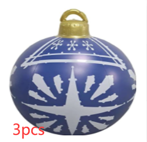 60cm Outdoor Inflatable Christmas Ornament Ball in PVC