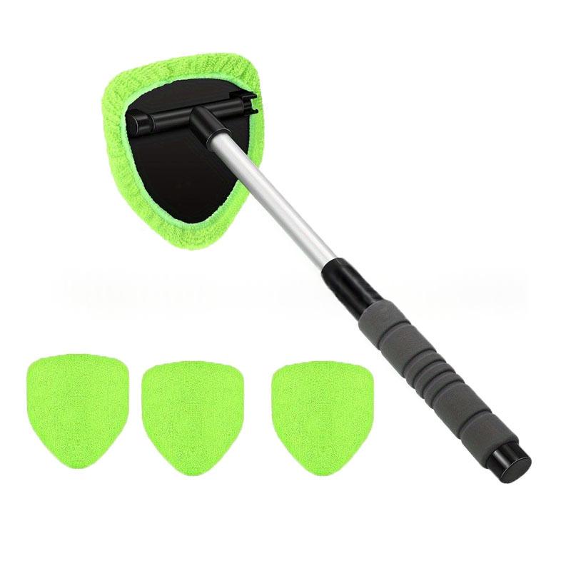 Extendable Telescopic Car Windscreen Cleaning Brush with Cloth Covers