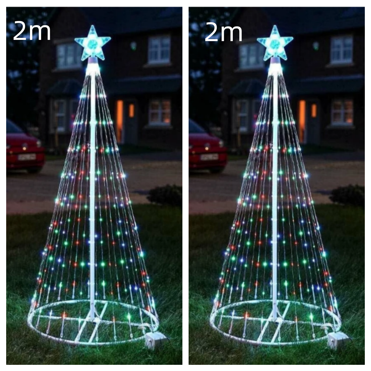 Multi Colour LED Animated Outdoor Christmas Tree Lights