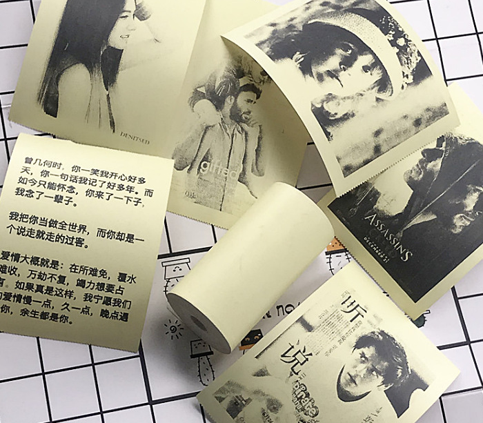 Mini Bluetooth Thermal Label and Photo Printer for Phones