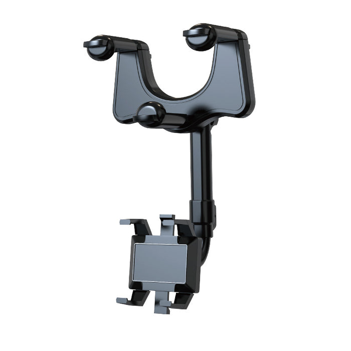 Rearview Mirror Phone Holder With 360 Rotation For Cars