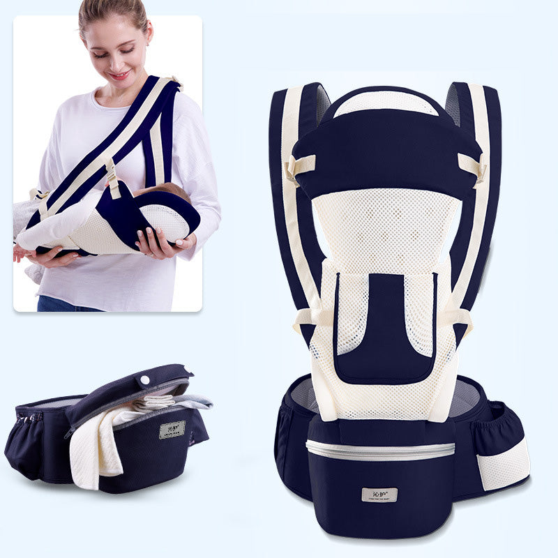 Ergonomic 3-in-1 Baby Hip Seat Carrier, Front Facing and Breathable