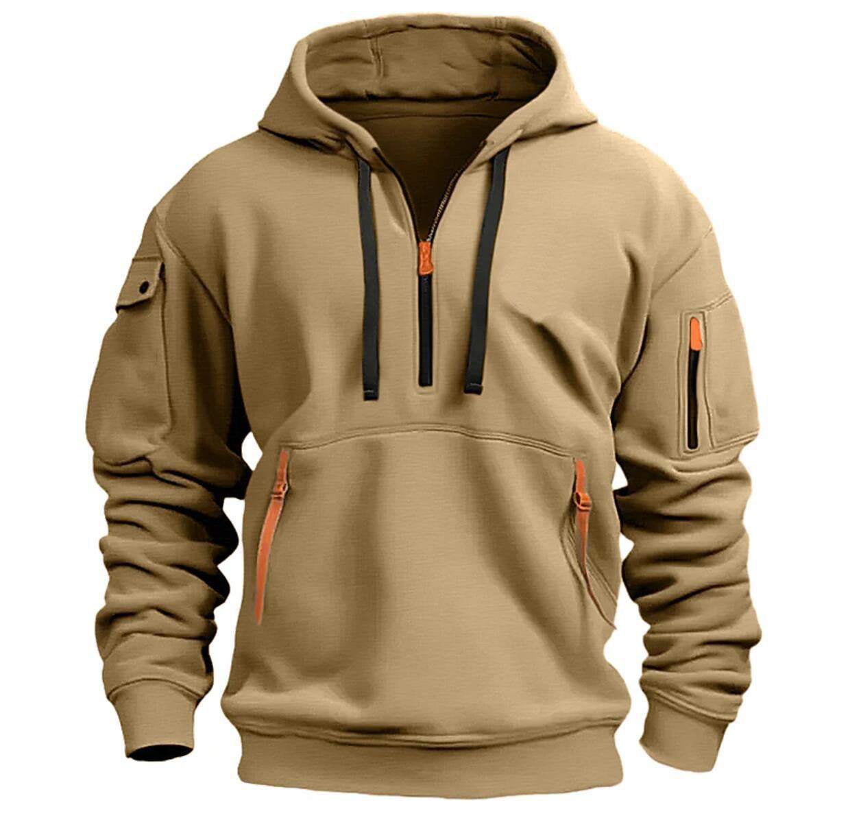 Dropped Shoulder Hooded Sweatshirt, Loose Plus Size Pullover